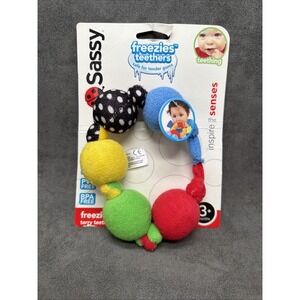 Sassy Baby Freezies Freeze Terry Teether Multicolored Ring